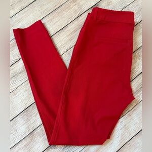 Women’s Old Navy Red Pants Size 6 Pixie High Rise